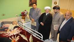 دیدار مدیرکل امور ایثارگران با جانباز ۷۰ درصد جهادگر در مرکز توانبخشی توحید